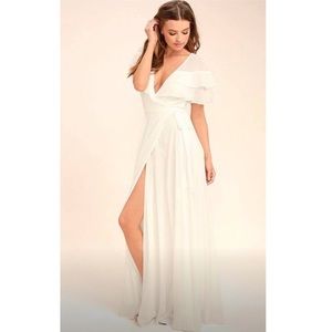 Lulu's White Maxi Dress